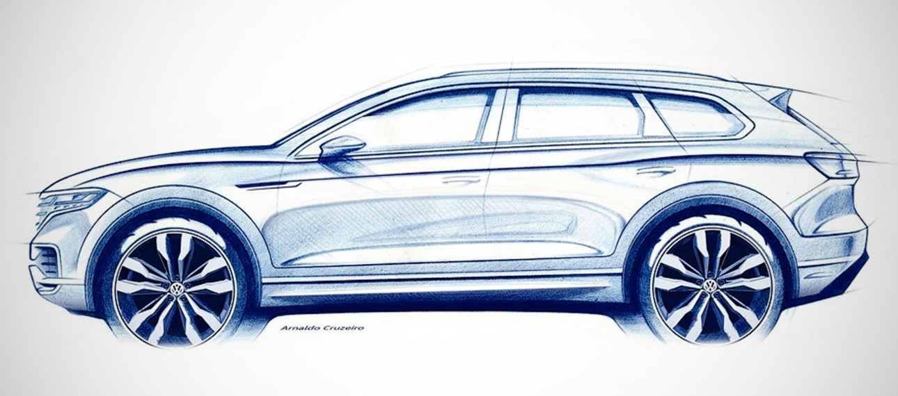 Volkswagen показала тизер «третьего» Touareg Volkswagen показала тизер «третьего» Touareg